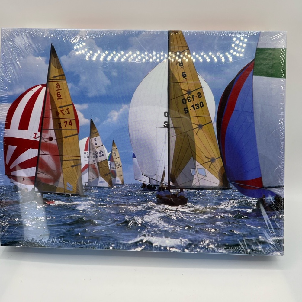 Springbok 500 Piece Puzzle SAILBOATS 18" x  23.5" Jigsaw Sealed Hobby Pastime